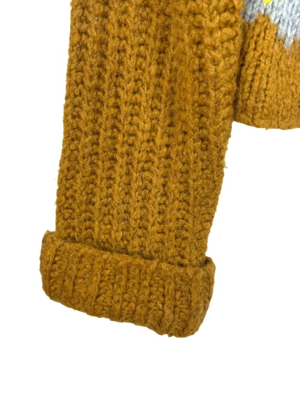 Free People Cropped Sweater Size S Cozy Alpine Mock Neck Alpaca Wool Blend - Picture 6 of 12